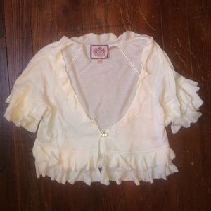 Juicy Couture Cropped Short Sleeved Cardigan
